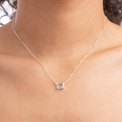 Gargantilha Zircônia Aquamarine - Imagem 2